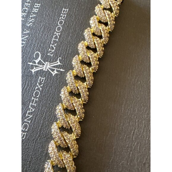 Brooklyn Exchange Brass & Cubic Zirconia Necklace & Bracelet Set - Picture 4 of 13